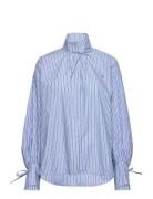 Striped Shirt With Tie Bands Stella Nova Blue