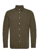 Regular Linen Look Shirt Gots/Vegan Knowledge Cotton Apparel Green