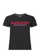 Sportswear Logo Fitted Tee Superdry Sport Black