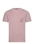 Indigo Flower Slim Tee Denham Pink