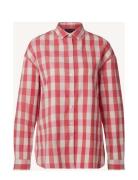Edith Organic Cotton Flannel Check Shirt Lexington Clothing Pink