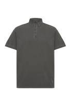 Landon Cotton Pique Polo Ss Fat Moose Grey