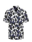 Onstrev Reg Ctn Lin Aop Ss Shirt Noos ONLY & SONS Navy