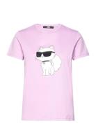 Ikonik 2.0 Choupette T-Shirt Karl Lagerfeld Pink