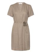 Linen Dress Rosemunde Brown