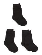 3-Pack Cotton Socks Melton Black
