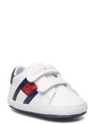 Flag Low Cut Velcro Shoe Tommy Hilfiger White