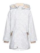 Vikaya Fleece Lined Printed Spring Jacket. Grs Mini A Ture Grey