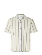 Slhrelaxnew-Linen Shirt Ss Resort Selected Homme Beige