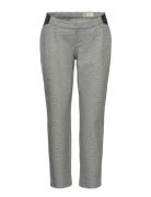 Maternity Inset Panel Slim Ankle Pants GAP Grey