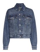 C_Trucker Jacket BOSS Blue