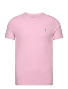 Custom Slim Fit Jersey Crewneck T-Shirt Polo Ralph Lauren Pink