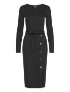 Cm 2X2 Rib-Dress Lauren Ralph Lauren Black