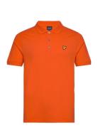 Plain Polo Shirt Lyle & Scott Orange