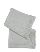 Monogram Jacquard Scarf 130X130 Calvin Klein Grey