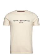 Tommy Logo Tee Tommy Hilfiger Beige