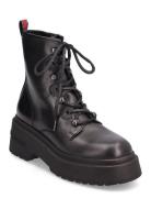 Tjw Lace Up Boot Chunky Tommy Hilfiger Black