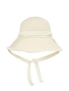 Logo Strap Wide Brim Canvas Hat Calvin Klein Beige