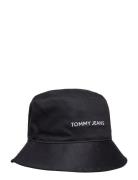 Tjw Linear Logo Bucket Hat Tommy Hilfiger Black