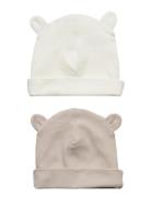 Cap W Ears 2Pack Lindex Cream