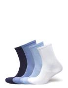Sock 4 P Soft Rib Lindex Blue