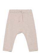 Trousers Slub Solid Lindex Beige