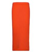 Rib Knit Skirt Filippa K Orange