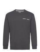 Tjm Clsc Linear Chest L/S Tee Tommy Jeans Grey