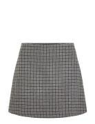 Wool Check Mini Skirt Tommy Hilfiger Grey
