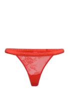 Lace Satin Thong Understatement Underwear Red