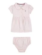 Baby Gingham Dress S/S Tommy Hilfiger Pink