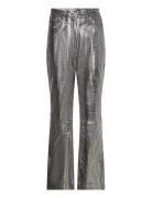 Striped Leather Pants REMAIN Birger Christensen Silver