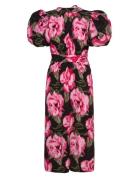 Jacquard Bell Maxi Dress ROTATE Birger Christensen Pink