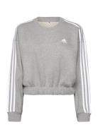 Essentials 3-Stripes Crop Sweatshirt Adidas Sportswear Grey