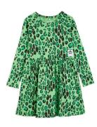 Leopard Ls Dress Mini Rodini Green
