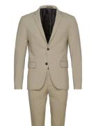 Plain Mens Suit - Normal Lenght Lindbergh Beige