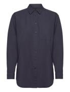 Gaia Shirt Poplin Moshi Moshi Mind Navy