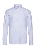 Oxford Stripe Washed Slim Shirt Michael Kors Blue