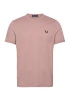 Ringer T-Shirt Fred Perry Pink