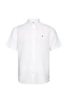 Douglas Bd Linen Shirt Ss Morris White