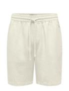 Onstel Visc Lin Shorts 0075 Cs ONLY & SONS White