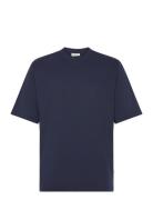 Mid Sleeve T-Shirt Gots Resteröds Navy