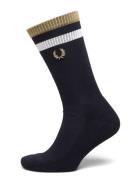 Bold Tipped Towelling Sock Fred Perry Navy