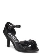 Biaadore Bow Sandal Satin Bianco Black