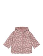 Printed Water-Repellent Jacket Mango Pink