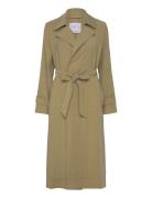 Flowy Lapel Trench Mango Khaki