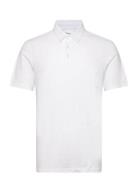 Regular Linen Look Polo - Gots/Vega Knowledge Cotton Apparel White