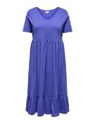 Carmay Life S/S Peplum Calf Dress Jrs ONLY Carmakoma Blue