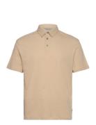 Jprcc Soft Linen Blend Ss Polo Jack & J S Beige