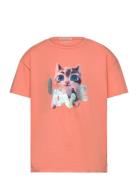 Photoprint Over D T-Shirt Tom Tailor Orange